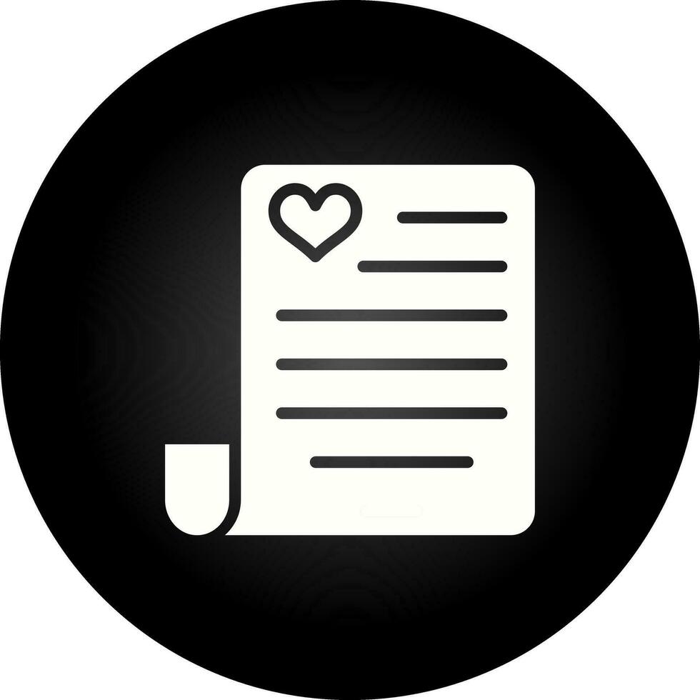Love poem Vector Icon