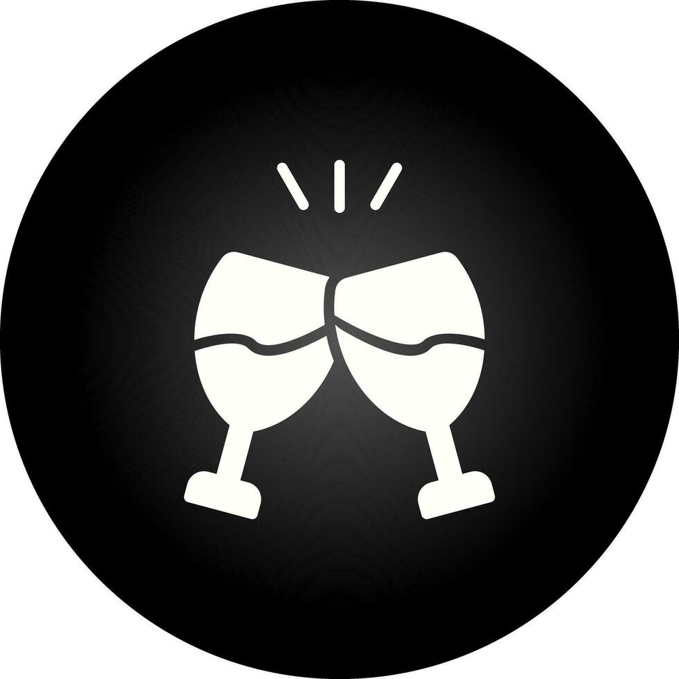 Champagne toast Vector Icon