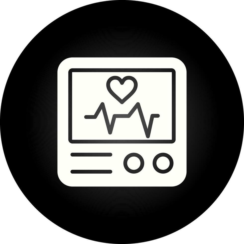 Heart Rate Monitor Vector Icon