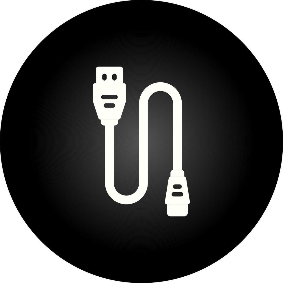 Printer Cable Vector Icon