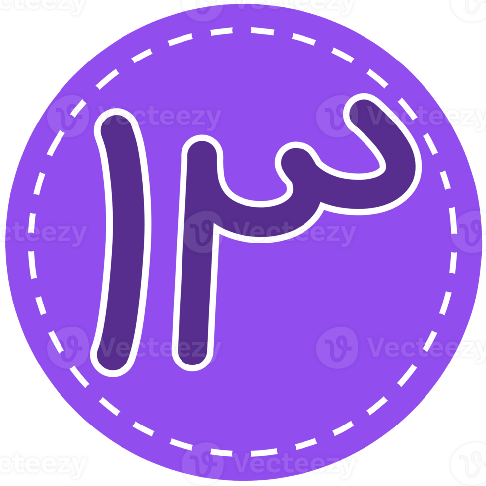 Arabic number illustration png