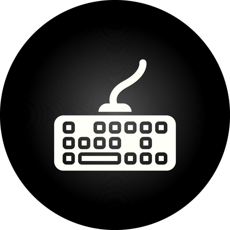 icono de vector de teclado