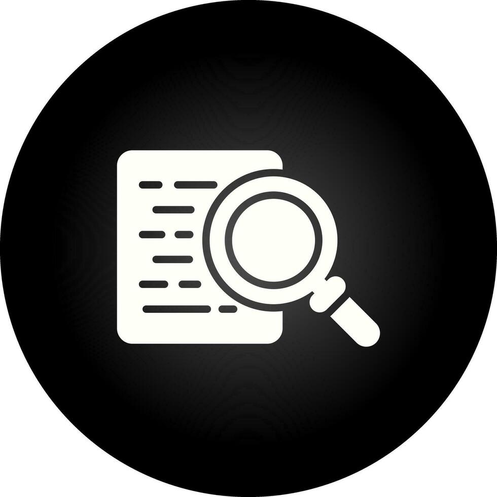 Document Search Vector Icon