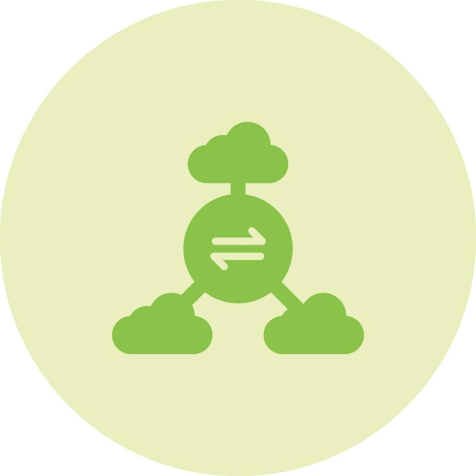 Multi-Cloud Vector Icon