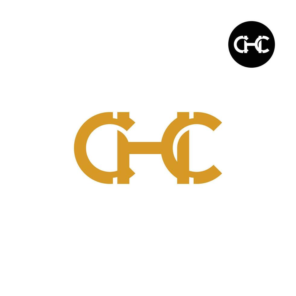 Letter CHC Monogram Logo Design vector