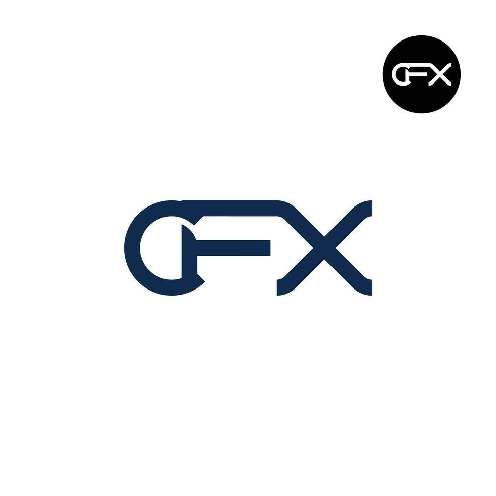 Letter CFX Monogram Logo Design vector