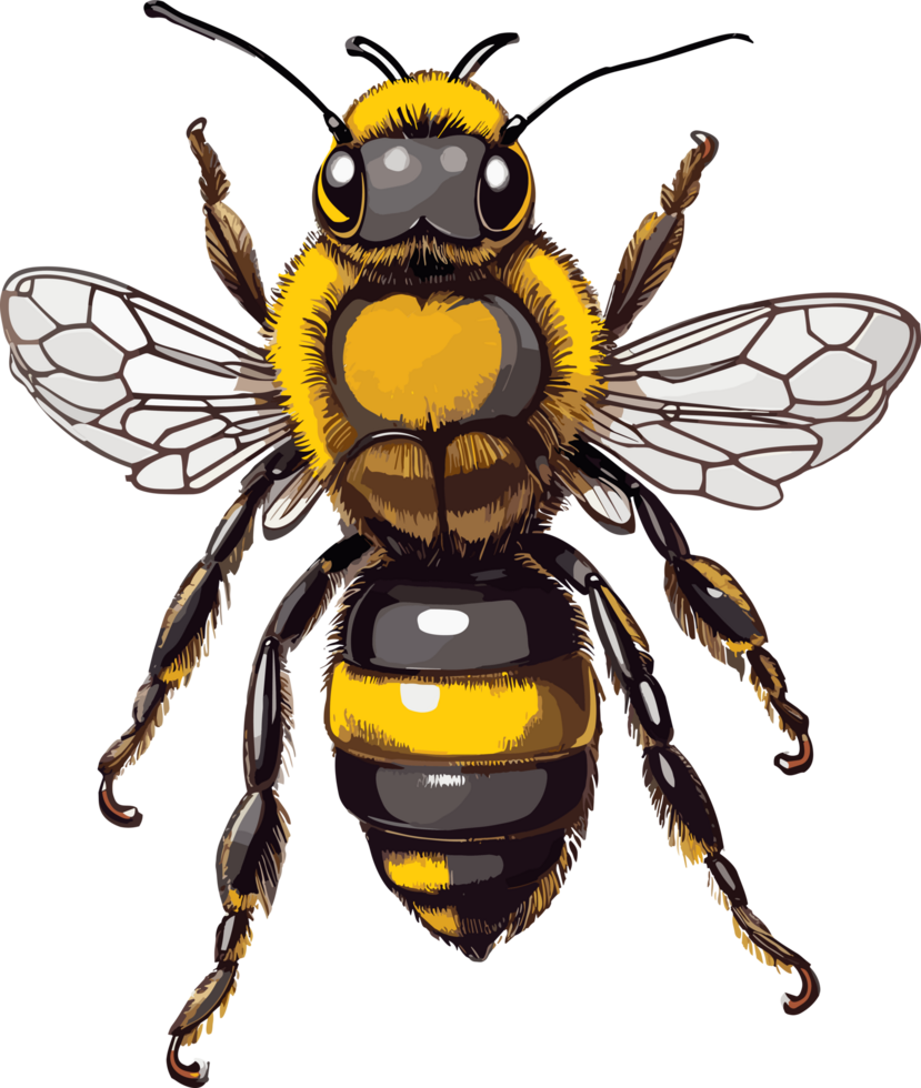Nature's Ballet Artful Honey Bee Depictions AI generative png