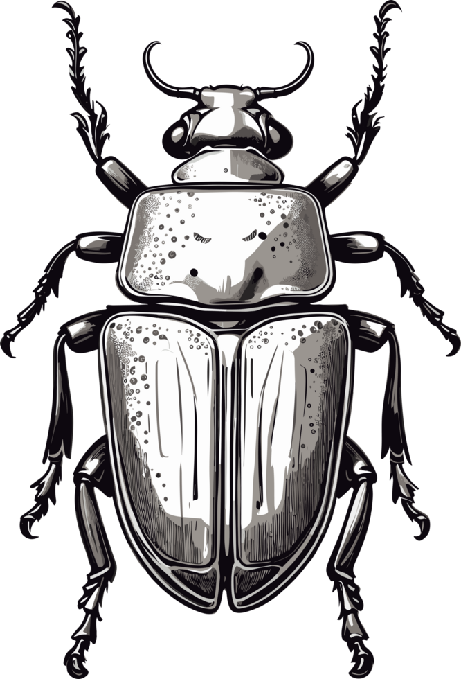 Beetle Discovery Captivating Insect Scenes AI generative png