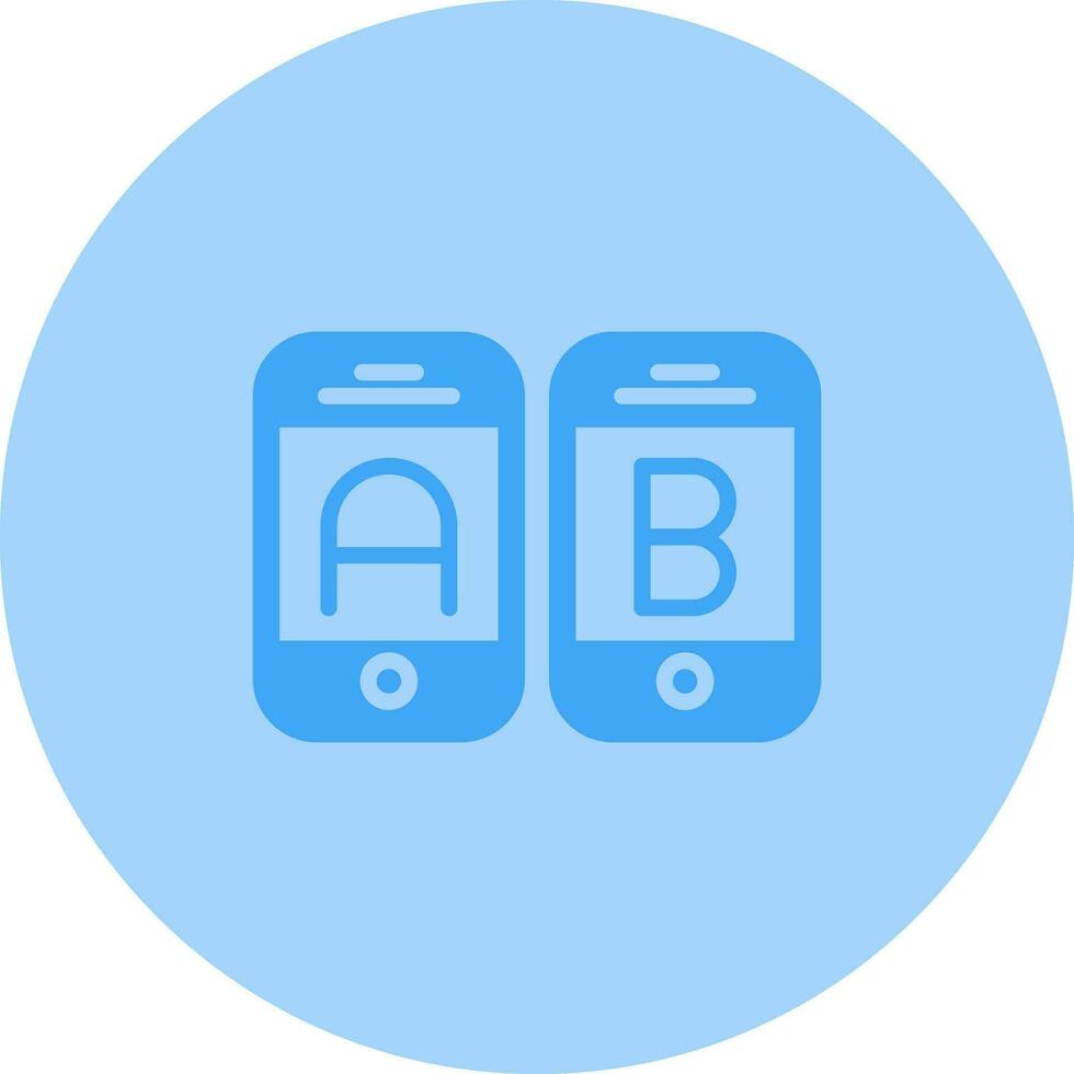 A B Testing Vector Icon