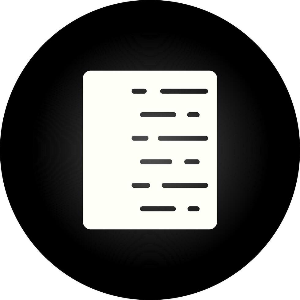 Document Align Right Vector Icon