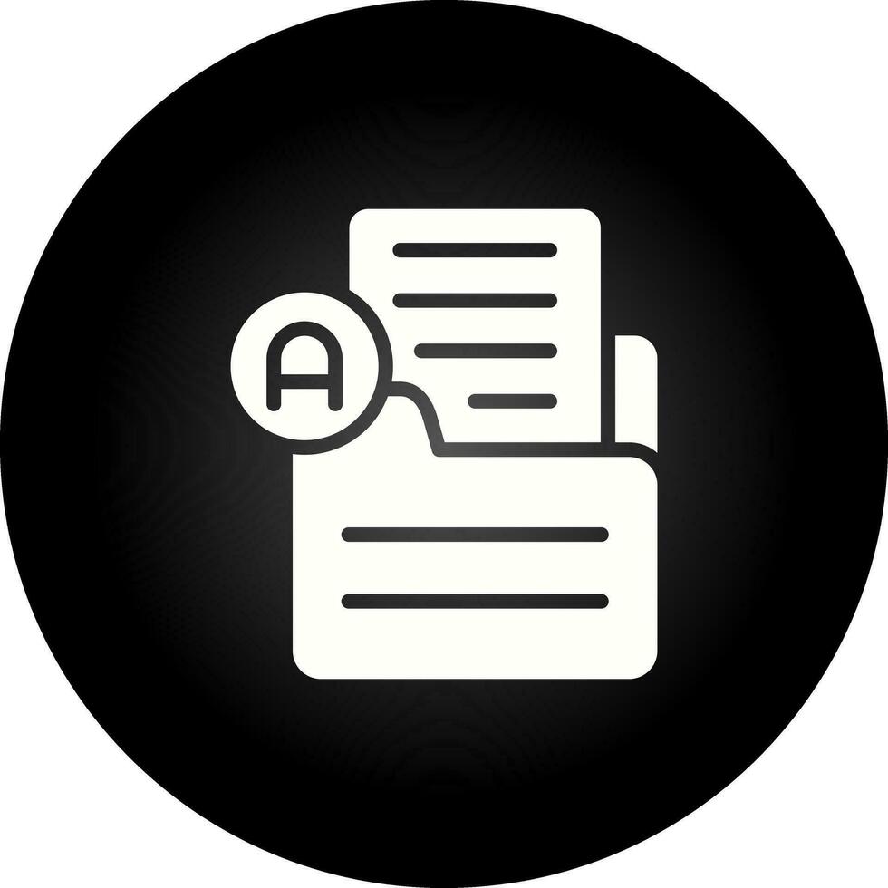 Document Font Vector Icon