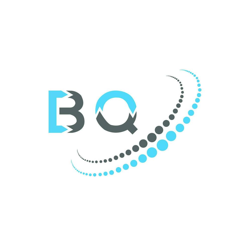 BQ letter logo creative design. BQ unique design. vector