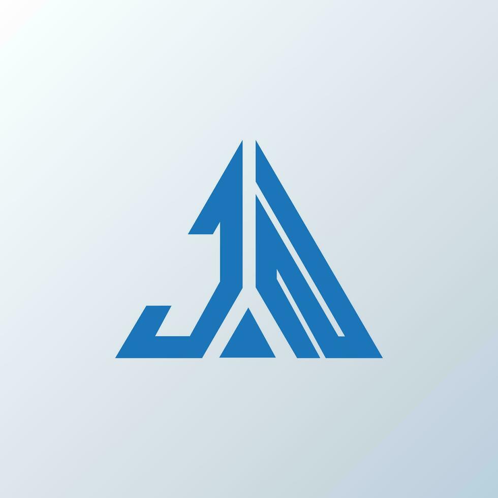 JN letter logo creative design. JN unique design. vector