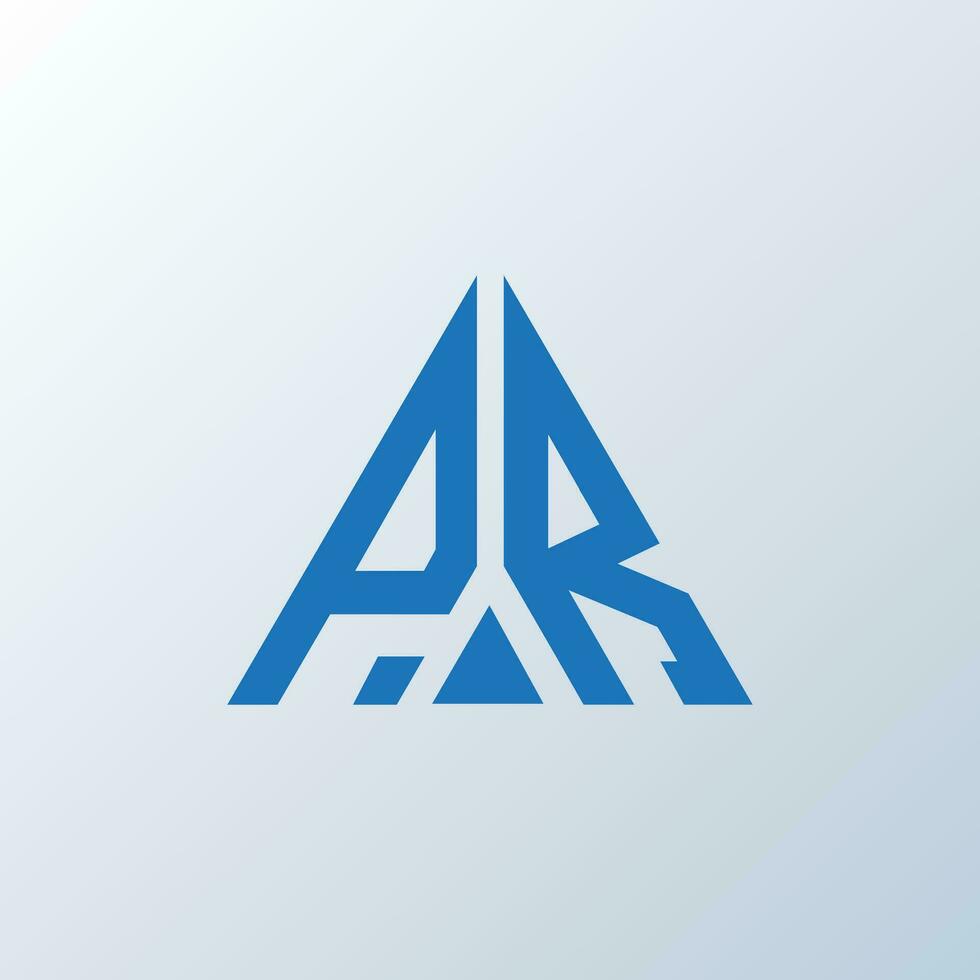 PR letter logo creative design. PR unique design. vector