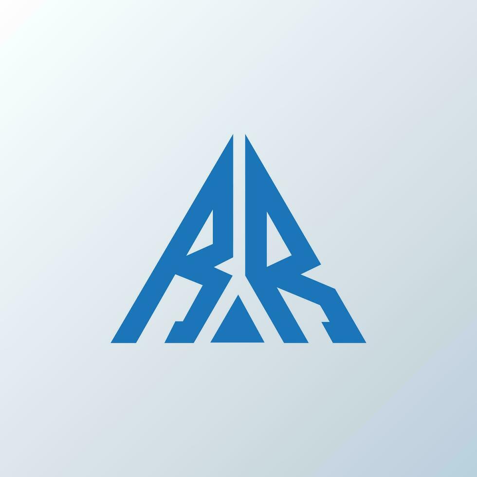 RR letter logo creative design. RR unique design. vector