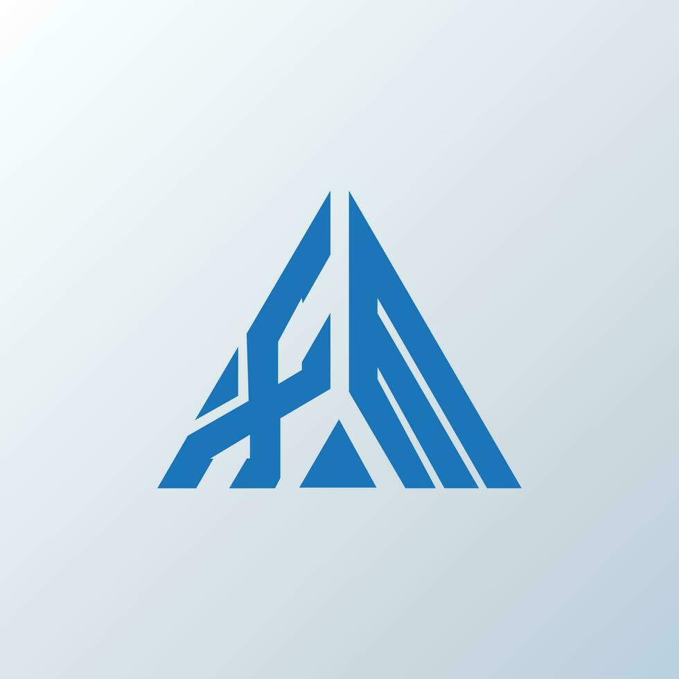 XM letter logo creative design. XM unique design. vector
