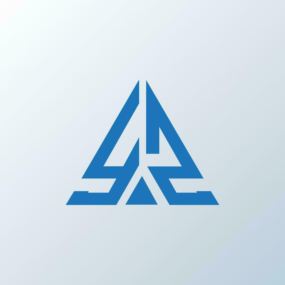 YZ letter logo creative design. YZ unique design. vector