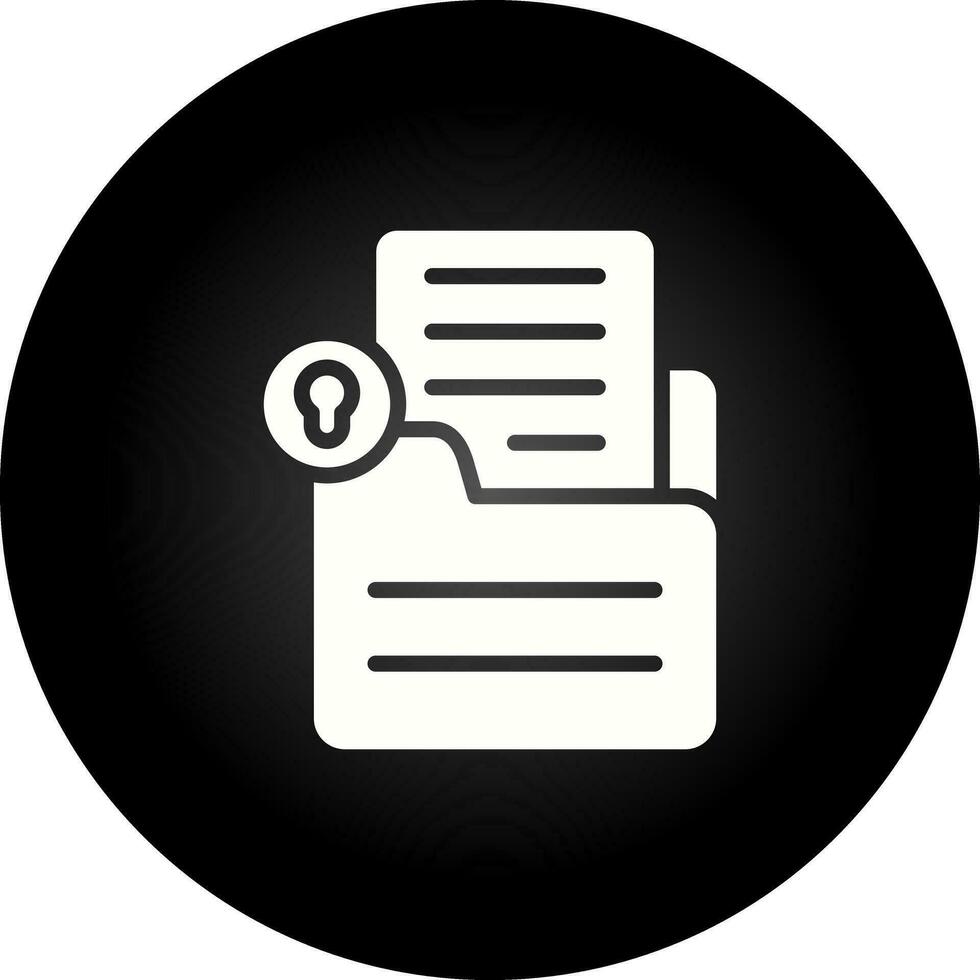 Document Lock Vector Icon