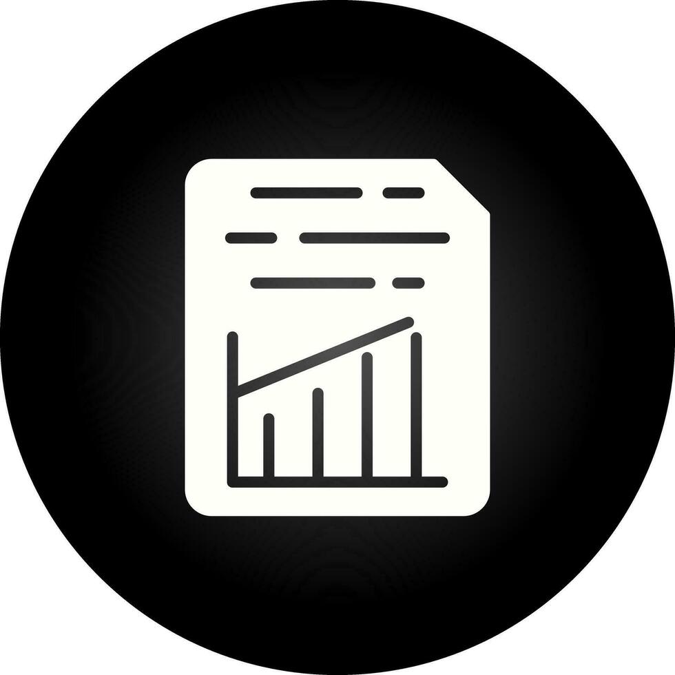 Document Insert Graph Vector Icon