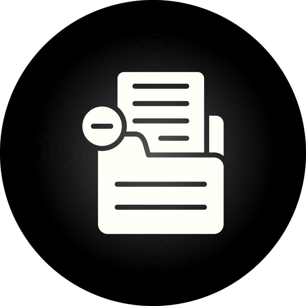 Document Remove Vector Icon