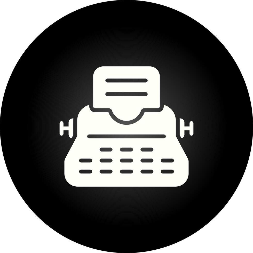 Typewriter Vector Icon