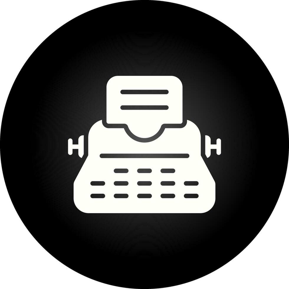 Typewriter Vector Icon