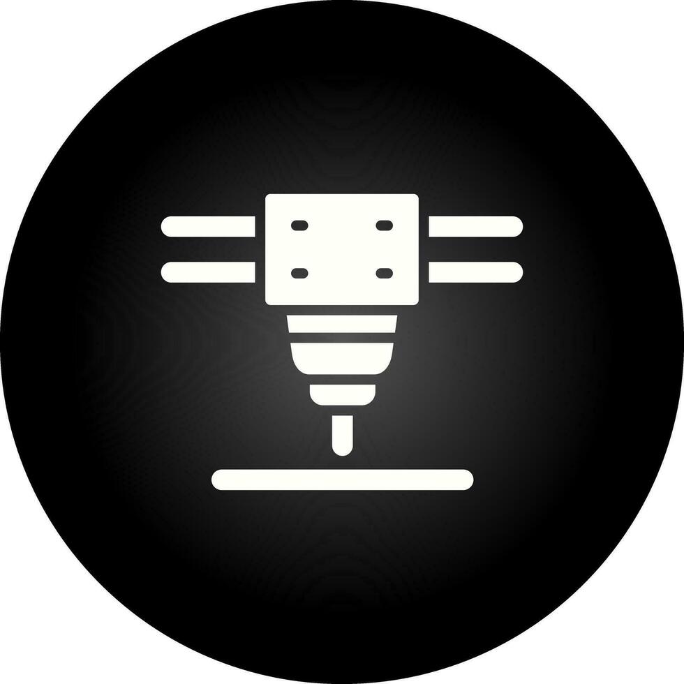 Laser Cutting Machine Vector Icon