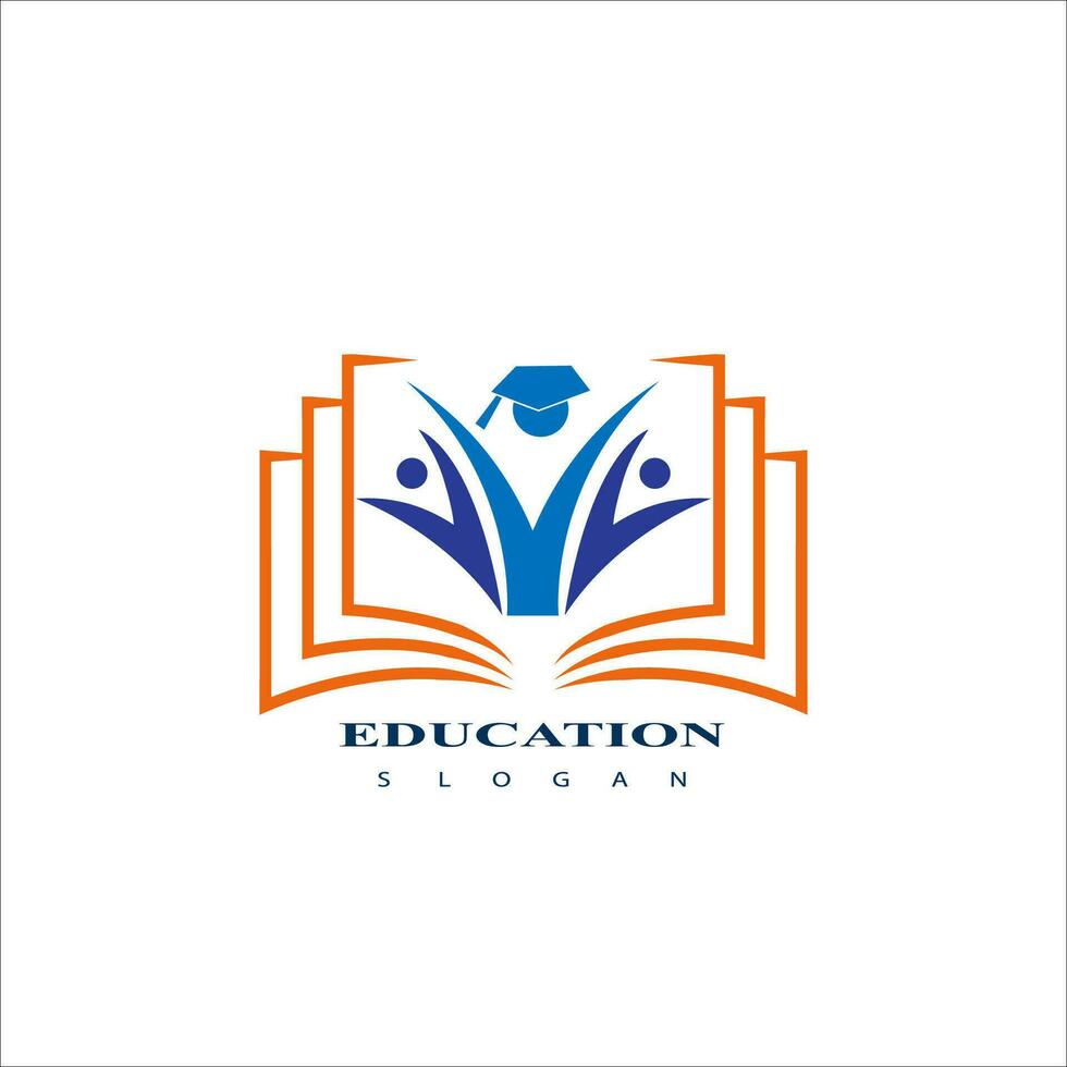 Education logo design vector template