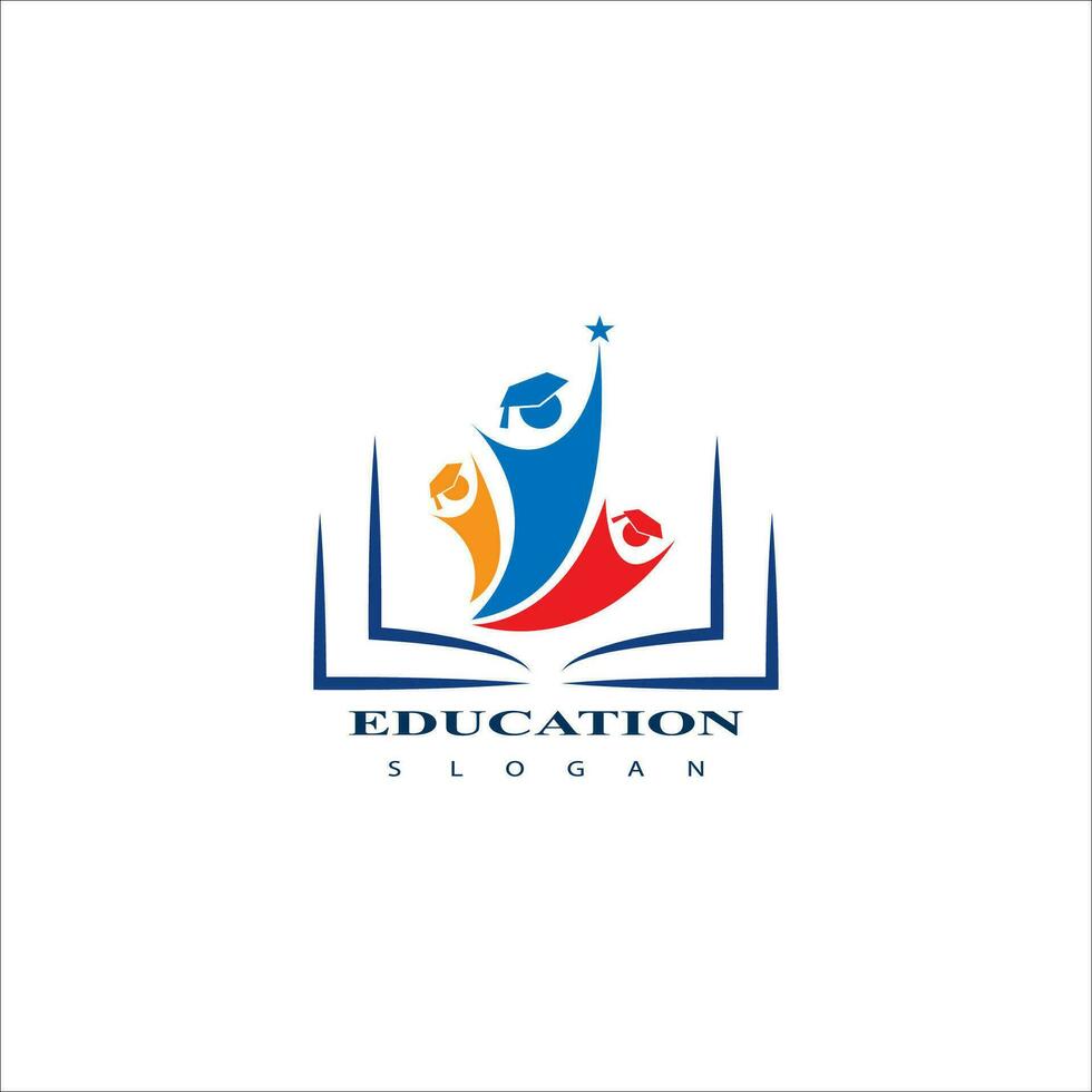 Education logo design vector template