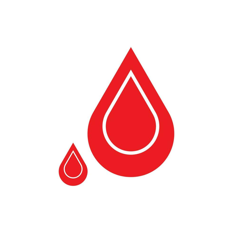 Human Blood logo template vector icon illustration design on white background.