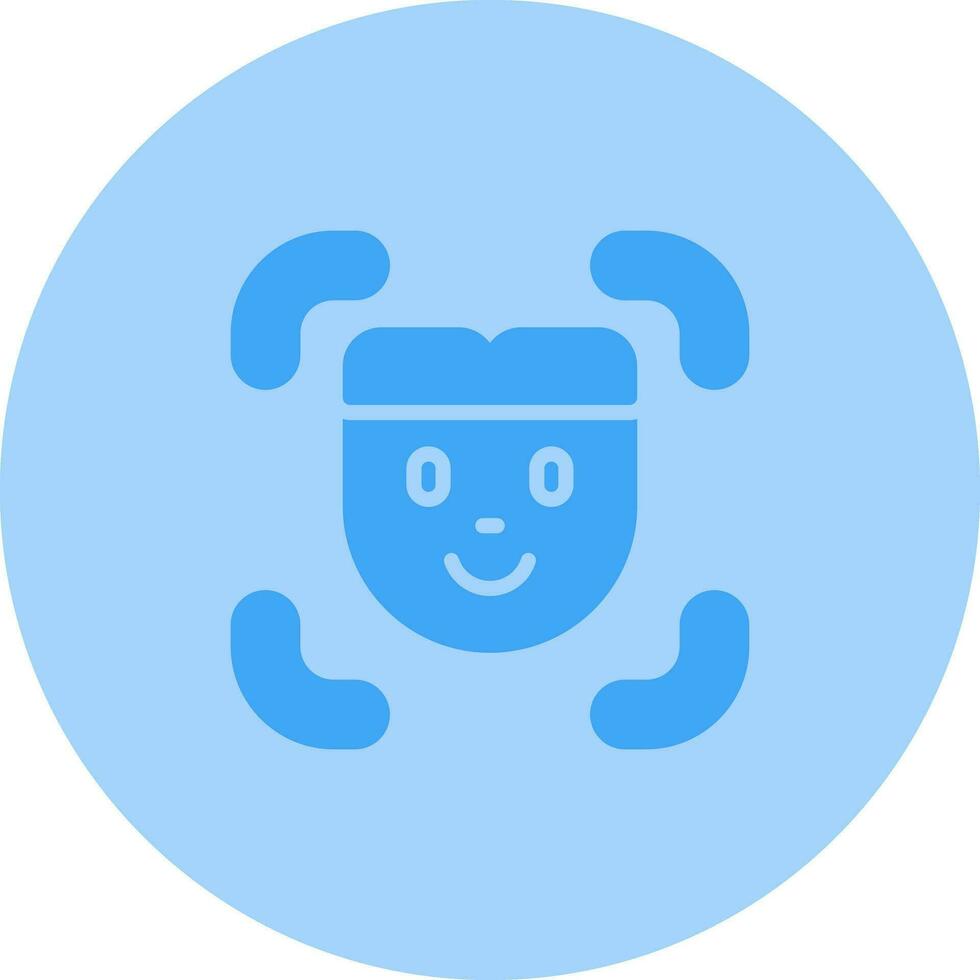 Facial Recognition Vector Icon