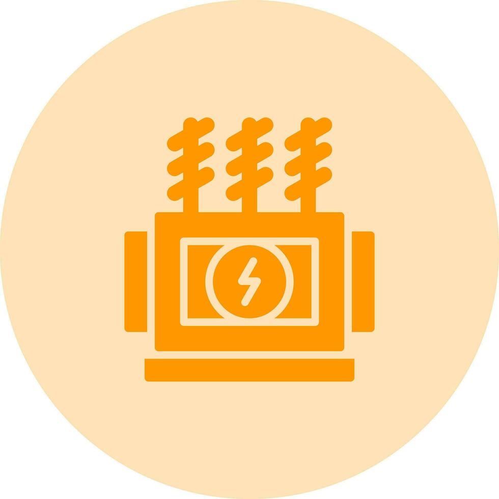 Power Transformer Vector Icon