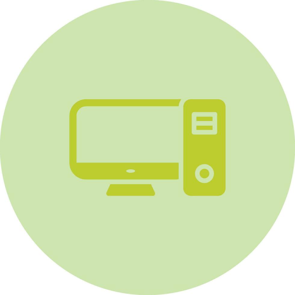 Desktop Computer Vector Icon