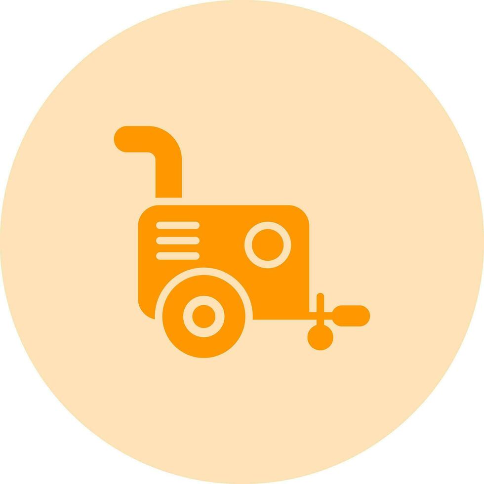 Portable air compressor Vector Icon