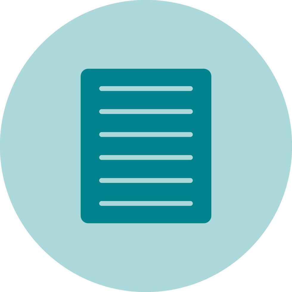 Document Align Justify Vector Icon