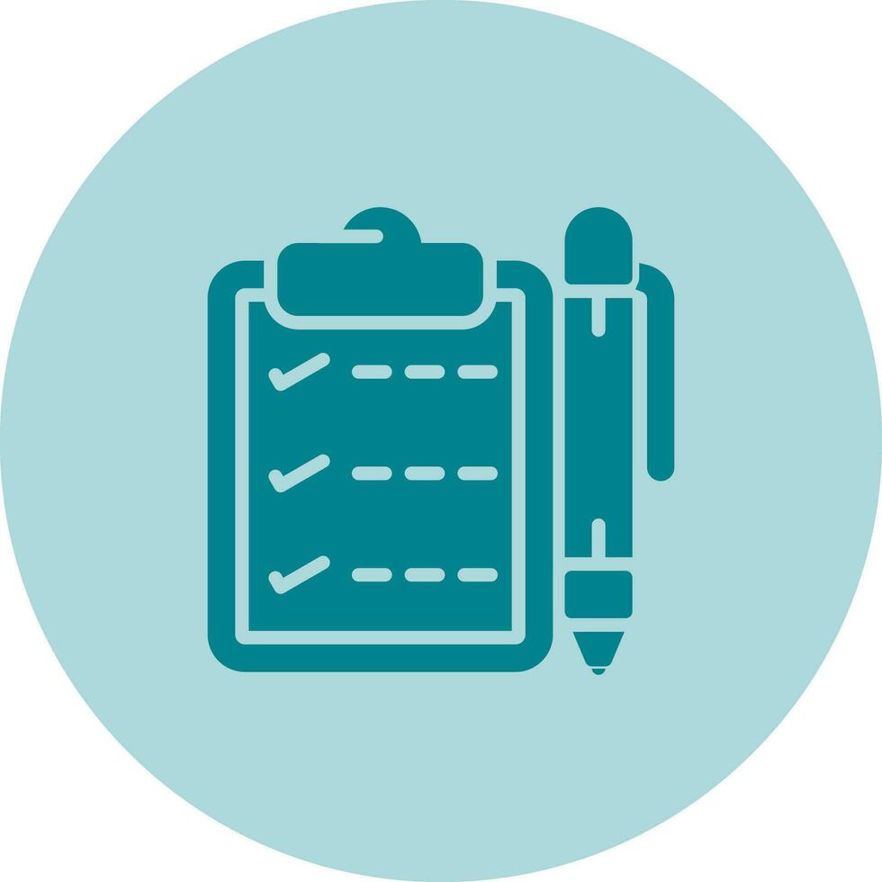 Notepad with pen Vector Icon