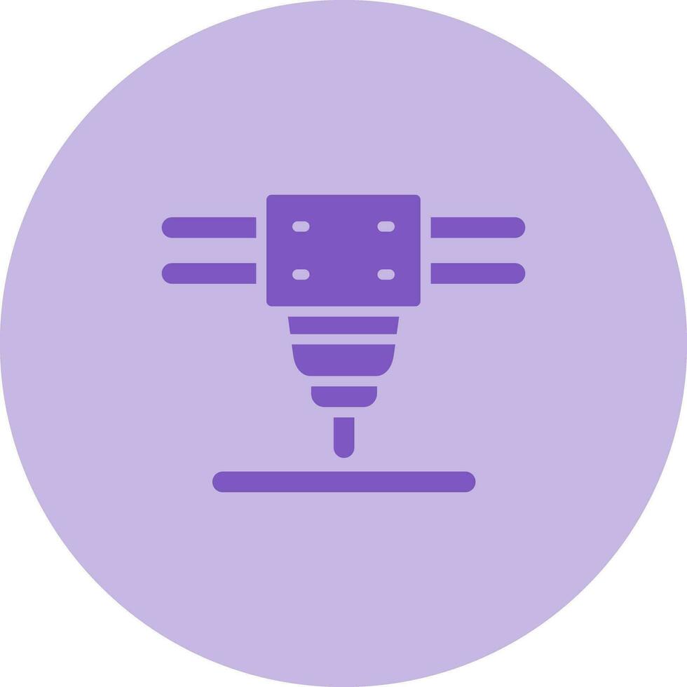 Laser Cutting Machine Vector Icon