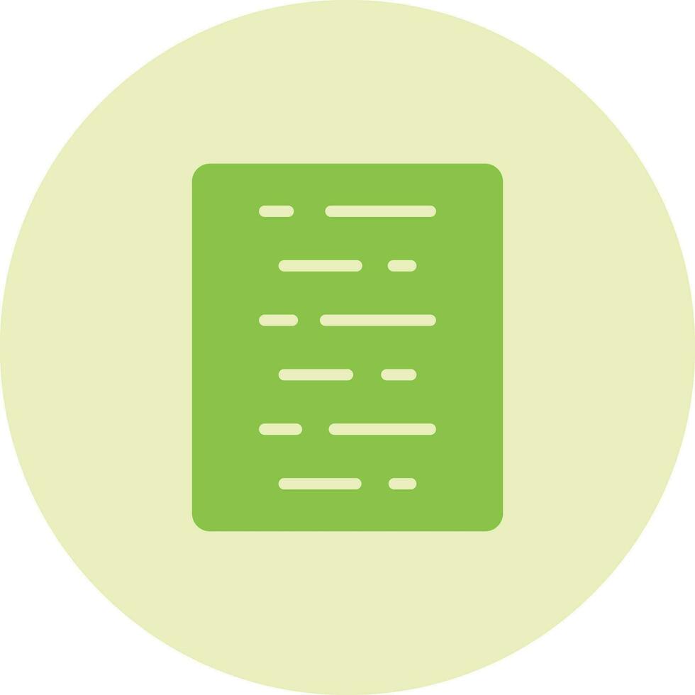 Document Align Center Vector Icon