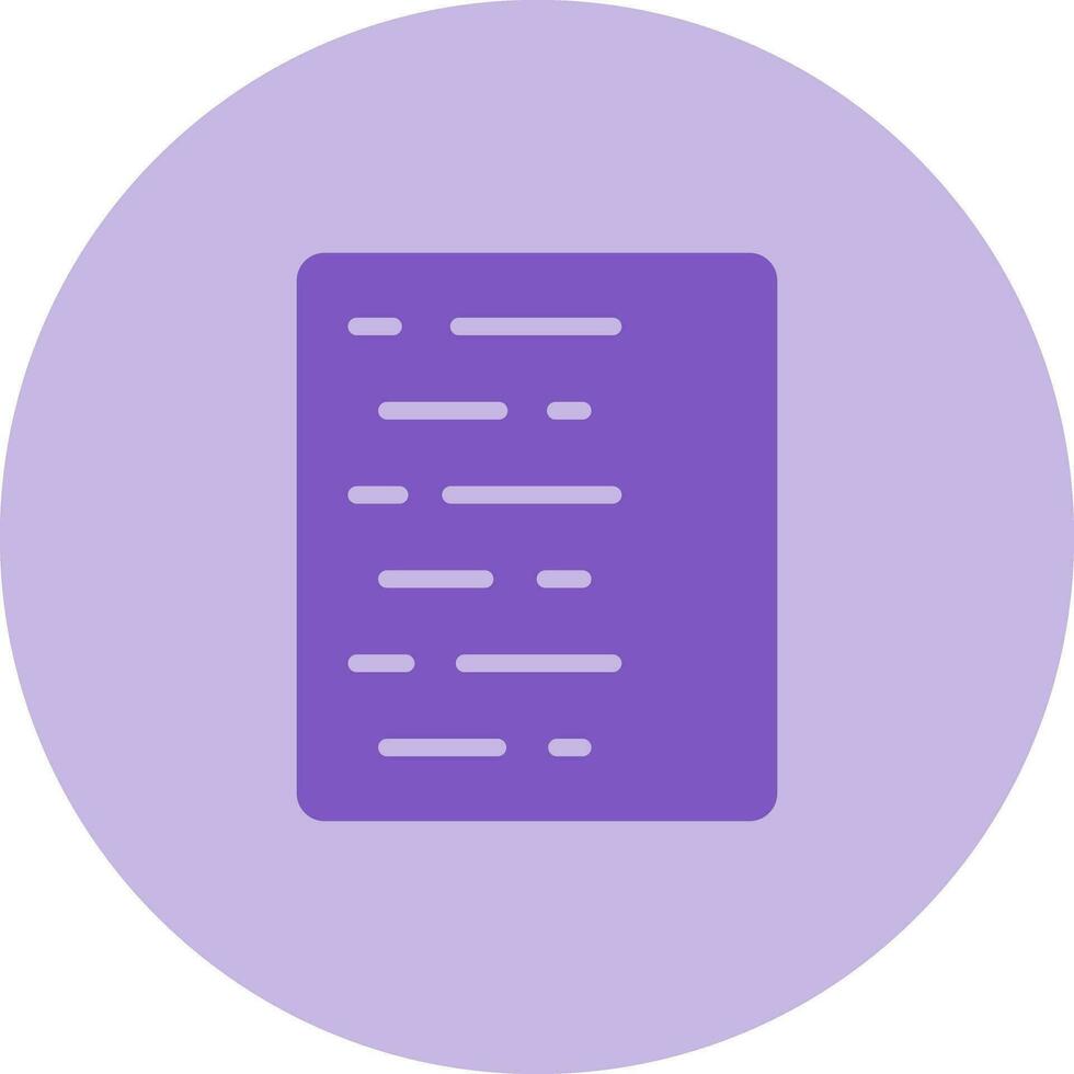 Document Align Left Vector Icon