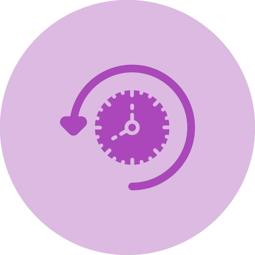 Time Past Vector Icon