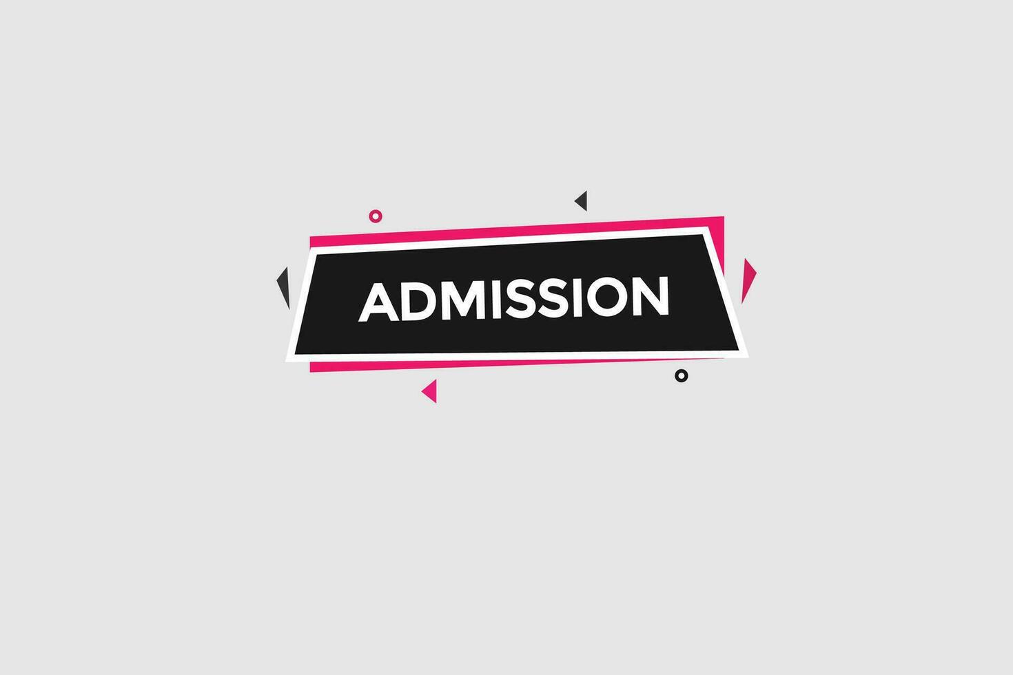 new admission, modern, website, click button, level, sign, speech, bubble  banner, vector