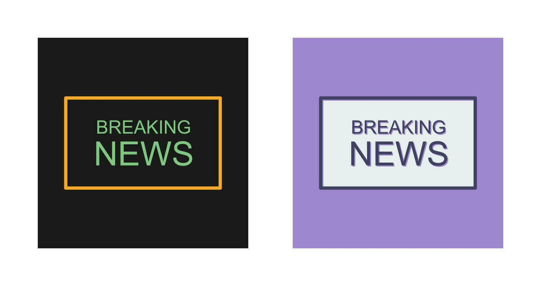 Breaking News on TV Vector Icon