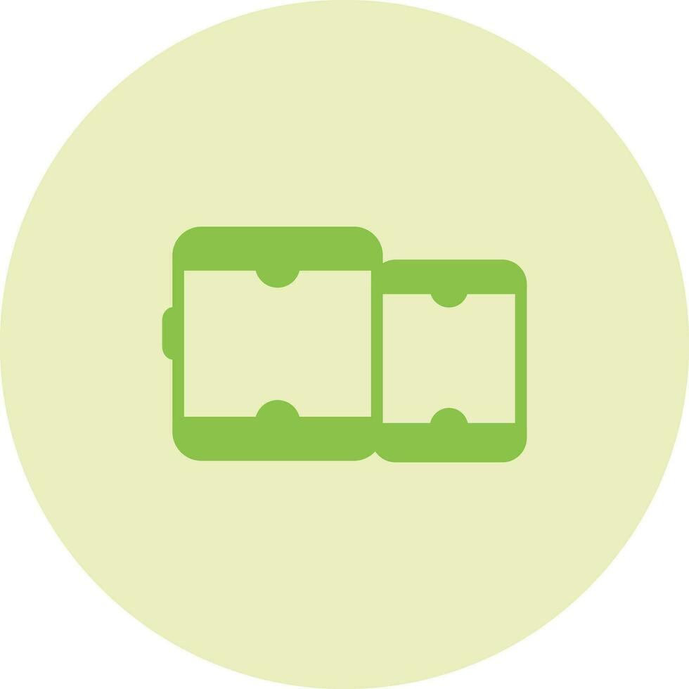 Tablet with smartphone Vector Icon