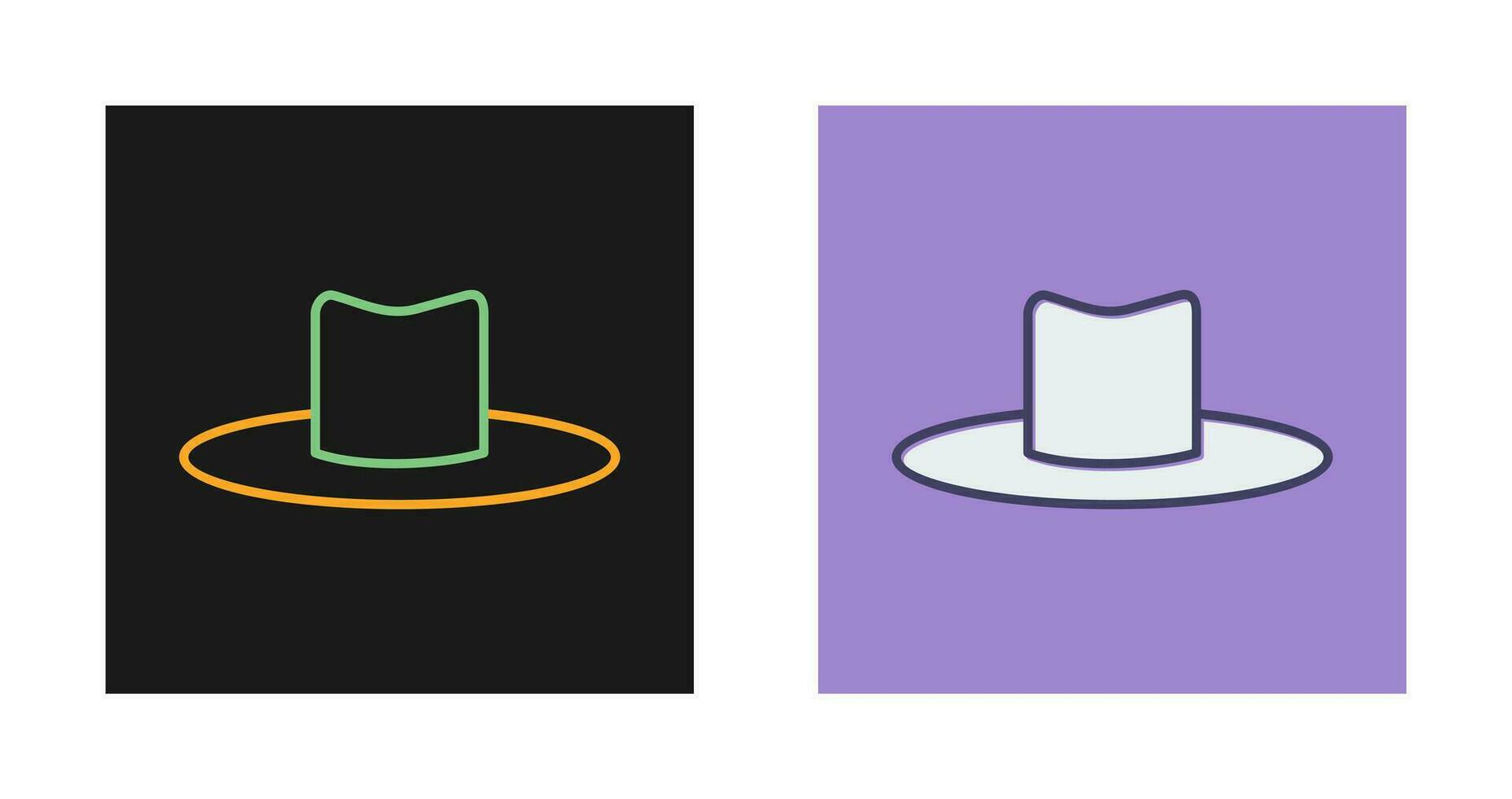 icono de vector de sombrero