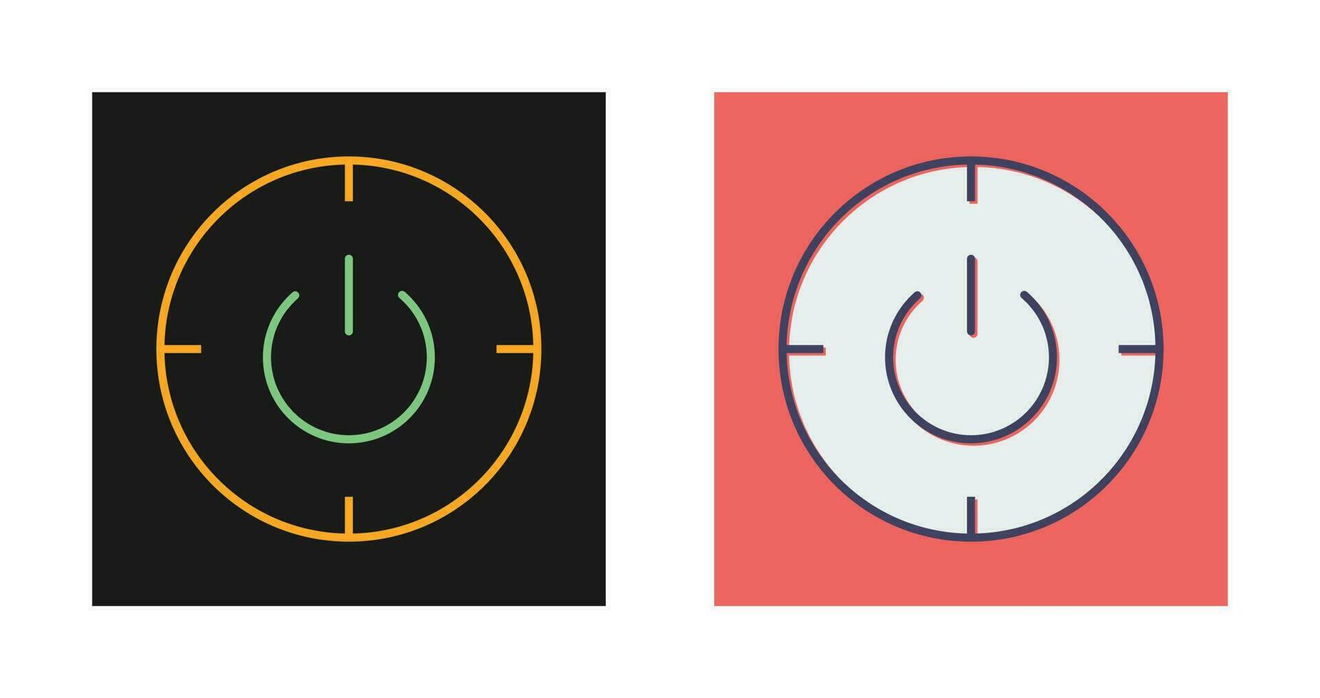 Scheduled power on and off Vector Icon