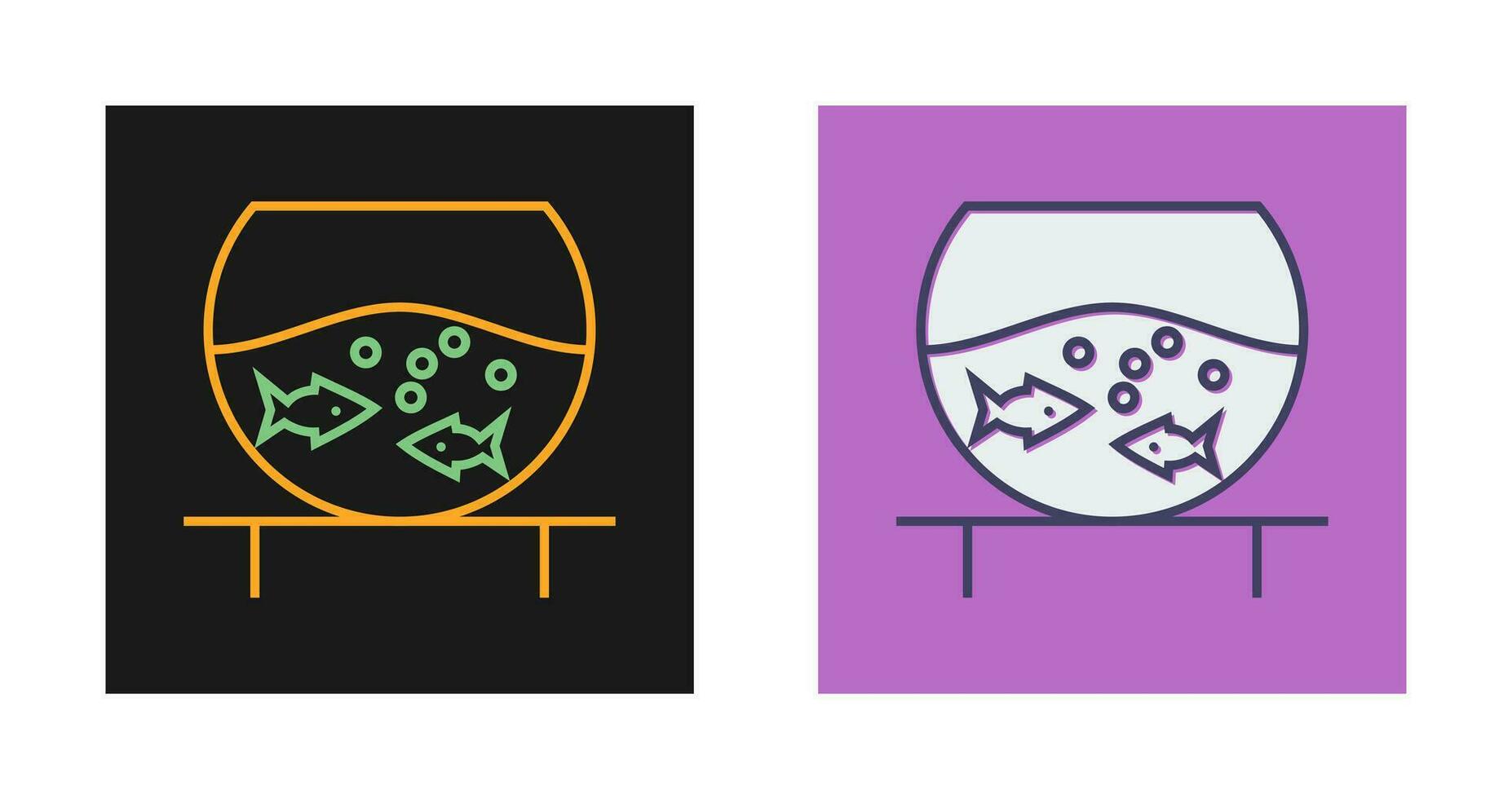 Fish Bowl Vector Icon