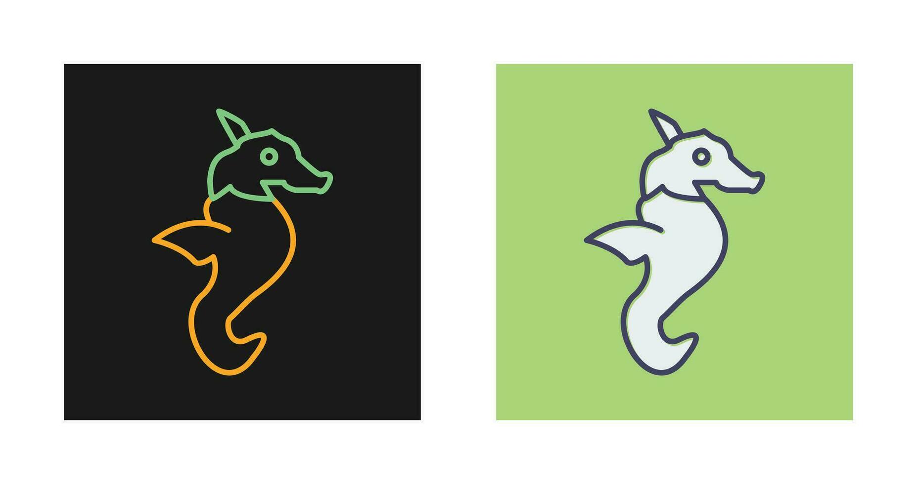 Seahorse Vector Icon