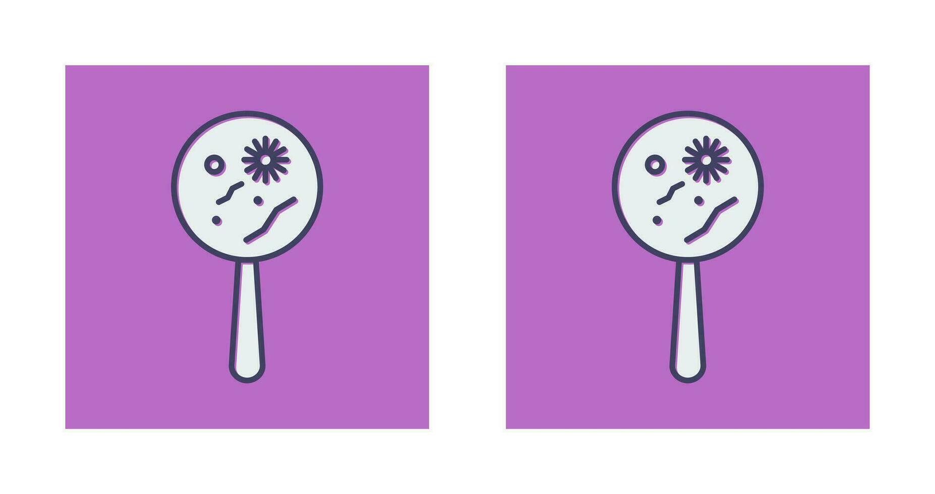 Magnified Bacteria Vector Icon