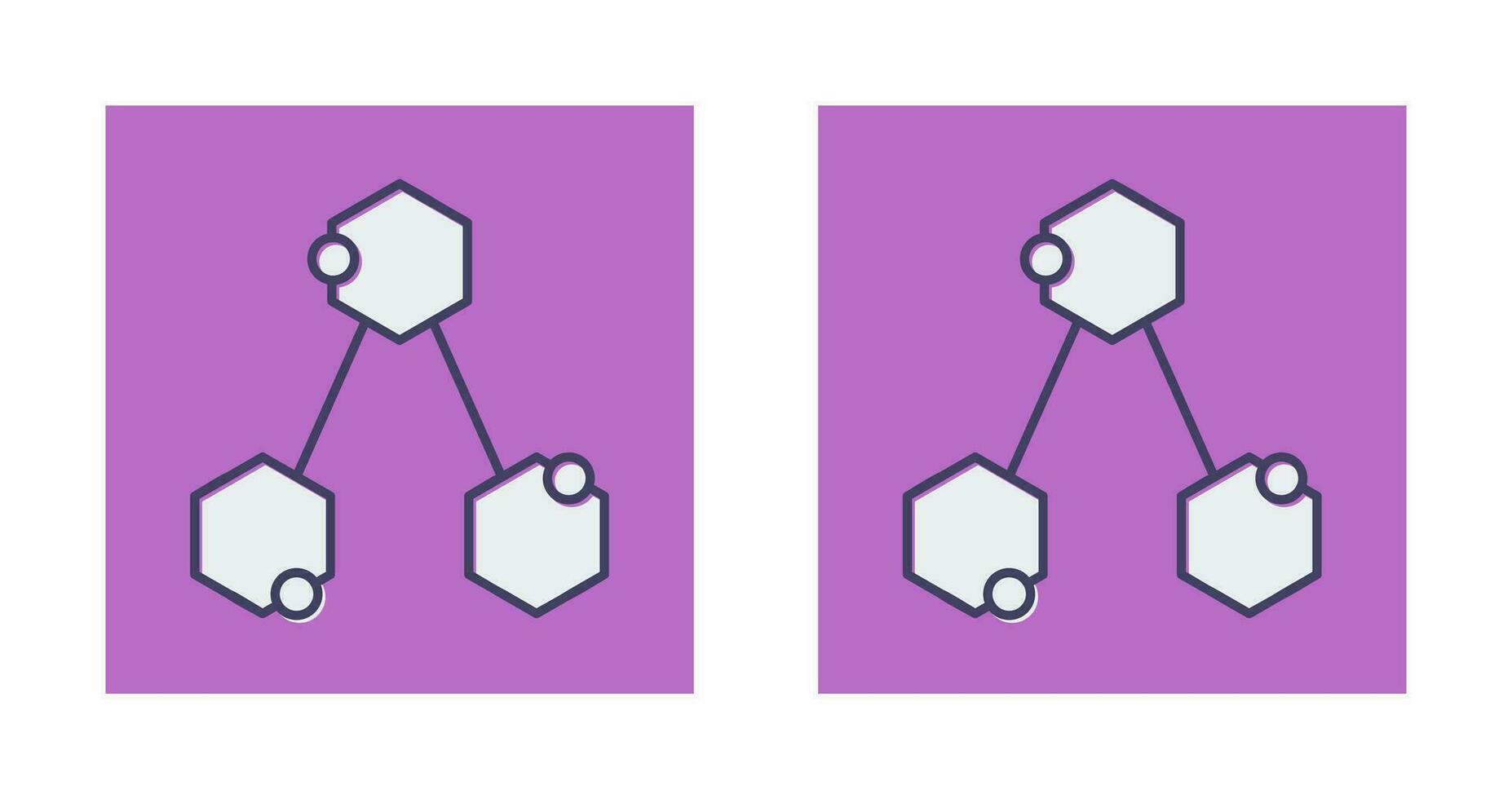 icono de vector de estructura química