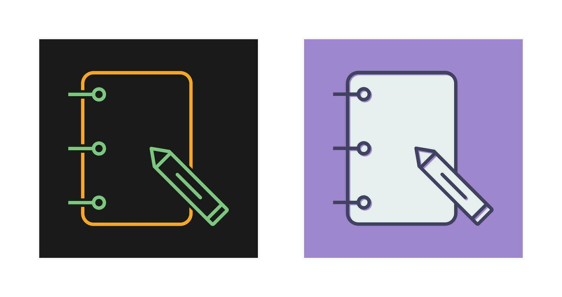 Paper and Pencils Vector Icon